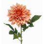 Flor artificial de dalia ZELRAN, color albaricoque, 70cm, Ø15cm