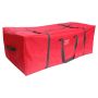 Bolsa cuadrada para árbol de Navidad RYUKEN, con asas, roja, 137x47x63cm