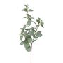 Rama artificial de eucalipto PLAVEN con flores, verde, 70 cm
