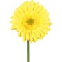 Flor artificial de gerbera TUNZA, amarilla, 50cm