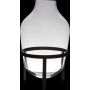 Jarrón de suelo de cristal CAMILO sobre soporte, transparente, 50cm, Ø29cm