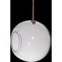 Terrario redondo de cristal FARO con cuerda, transparente, 25cm, Ø25cm