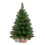 Árbol de Navidad artificial HEINOLA con piñas, saco de yute, 60 cm, Ø 40 cm