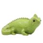 Figura de camaleón ALOVIA de cerámica, verde, 36x19x19cm