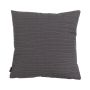 Cojín decorativo SILENA, gris oscuro, costura irregular, 45 x 45 cm