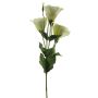 Rama textil de lisianthus ALARONA, color crema, 55 cm, Ø 6-8 cm