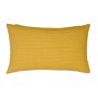 Cojín decorativo SILENA, amarillo miel, costuras decorativas, 50x30cm
