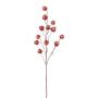 Rama sintética de physalis FRILTE con frutos, rojo metalizado, 90cm