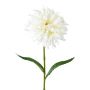 Flor artificial de gerbera SUNGER, blanca, 45cm, Ø9cm