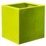 Macetero DILLY de Fiberstone, brillante, verde lima, 50x50x50cm