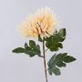 Flor artificial de crisantemo HIKJON, color crema-albaricoque, 75 cm, Ø 18 cm