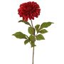 Dalia satinada TINFAS, rojo oscuro, 60 cm, Ø 13 cm