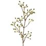 Rama artificial de rosa silvestre HIKERNO con escaramujos, verde, 60 cm