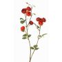 Rama artificial de col y rosas LORRAINE, Colección Eco, rojo-naranja, 60cm, Ø3cm