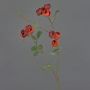 Rama artificial de col y rosas LORRAINE, Colección Eco, rojo-naranja, 60 cm, Ø 3 cm