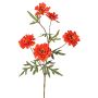 Rama decorativa de crisantemo PRUDENCE, Colección Eco, rojo-naranja, 75 cm, Ø 5-6,5 cm