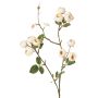 Rama de rosas de col artificiales LORRAINE, Colección Eco, amarillo crema, 60 cm, Ø 3 cm