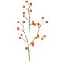 Rama decorativa de manzano ornamental NONGIH con frutos, naranja, 90 cm