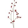 Rama decorativa de manzano ornamental NONGIH con frutos, rojo oscuro, 90 cm