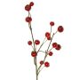 Rama decorativa de manzano ornamental NONGIH con frutos, rojo oscuro, 60 cm