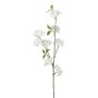Rama decorativa de cerezo ornamental FYNLOK con flores, blanco, 75 cm
