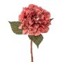 Flor decorativa de hortensia TREASY, rosa palo, 35cm, Ø12cm