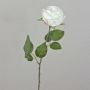 Rosa artificial FINAKAS, blanco crema, 65 cm, Ø 9 cm