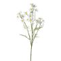 Rama de flores artificiales de manzanilla WISOP, blanca, 75 cm, Ø 3,5-5 cm