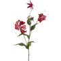 Rama artificial de gloriosa LISUPY, rojo rubí y dorado, 80 cm
