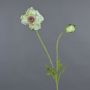 Flor artificial de amapola MESOP, blanco y verde, 65 cm, Ø 9 cm
