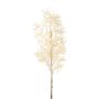 Rama artificial de espino blanco SLANDE con flores, color crema, 45 cm
