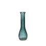 Jarrón de mesa KOSTA de cristal, azul petróleo y transparente, 21,5 cm, Ø 7 cm