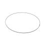Anillo de alambre OASIS® de alambre plano ondulado, gris, Ø 25 cm