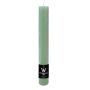 Vela cilíndrica AURORA, verde menta, 28 cm, Ø 3,5 cm, 30 h - Fabricada en Alemania