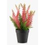 Erica sintética ELSAWO en maceta decorativa, crossdoor, rosa, 30cm