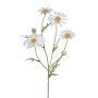 Rama artificial de margarita CLUVE, blanca, 60cm