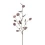 Rama artificial de eucalipto TRAVON con frutos, color berenjena, 75cm