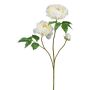 Rama artificial de peonía BROLI, color crema, 80 cm