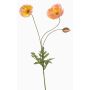 Rama artificial de amapola SCHUNRA, color melocotón, 75 cm