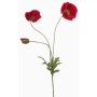 Rama artificial de amapola SCHUNRA, roja, 75 cm
