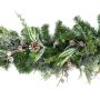 Guirnalda de abeto artificial STOCKTON, verde, con nieve, LED, 180 cm, Ø 35 cm