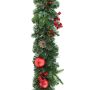 Guirnalda de abeto de espuma sintética VISALIA, verde, con frutos, 180cm, Ø30cm