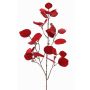 Rama artificial de eucalipto INDALA con frutos, roja, 85cm