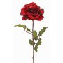 Rosa artificial de terciopelo SINDALA, roja, 60cm, Ø12cm
