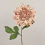 Flor artificial de terciopelo, dalia MINBU, rosa, 60 cm, Ø 17 cm