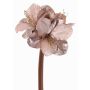 Flor decorativa de amarilis de terciopelo KIRSTY, lila claro, 70cm, Ø13-15cm