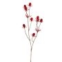Cardo noble de plástico LOUKAS, rojo, 45 cm, Ø 1-1,5 cm