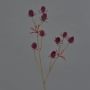 Cardo noble de plástico LOUKAS, rojo burdeos, 45 cm, Ø 1-1,5 cm