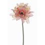 Gerbera sintética PAMILLA, rosa palo-crema, 65cm, Ø12cm