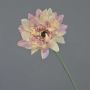 Gerbera artificial PAMILLA, rosa antiguo-crema, 65 cm, Ø 12 cm
